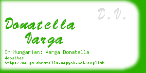 donatella varga business card